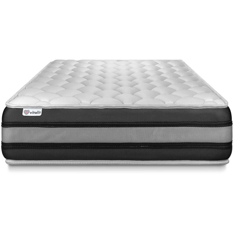 

Colchón VITALSPRING ZEN 80 x 190 cm, grosor : 26 cm, Muelles ensacados y espuma , 5 zonas de confort