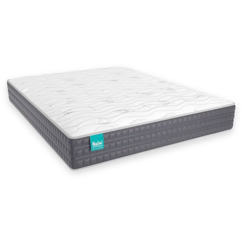 

DON DESCANSO-Colchón Viscoelástico Aloe Vera Mulhacén. Altura:±26cm | Transpirable | F. Medio-Alta Reversible | Hecho en España 140x180 cm - Blanco