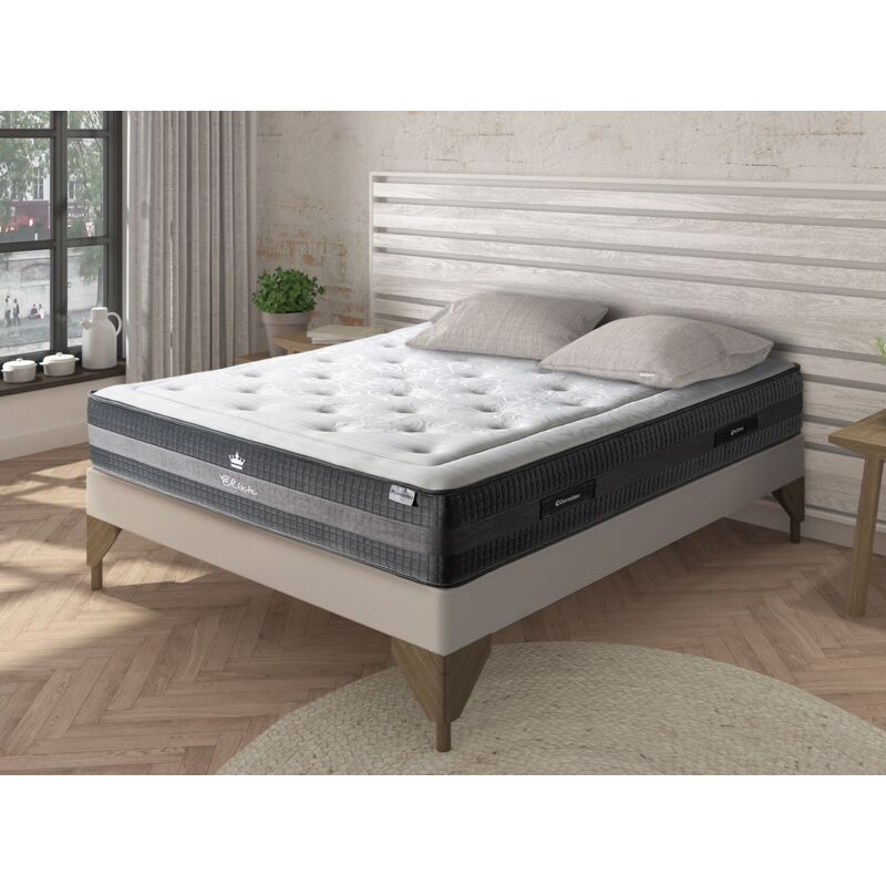 Matelas En Mousse Viscoélastique Elixir New 200x200 Hauteur 24 cm +/- - Dormideo