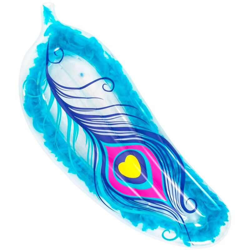 

Colchoneta con plumas azul de PVC, de 189x79 cm