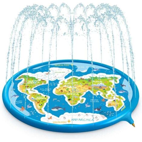 Colchoneta de agua para niños de 180 cm de grosor, piscina inflable para perros, juegos acuáticos para jardín, playa al aire libre,