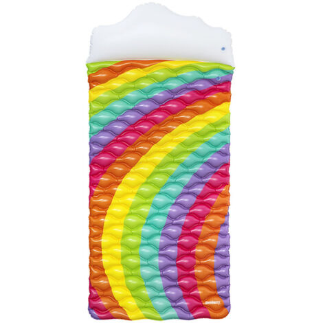 Colchoneta Hinchable Arcoiris Bestway 216x80 cm Playa y Piscina