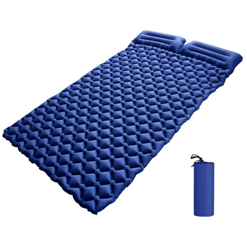 

Colchoneta inflable doble para dormir con almohada Colchon de aire para acampar para 2 personas para tienda Mochilero al aire libre Viajar Senderismo