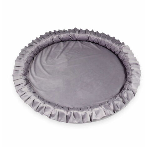 Colchoneta nido 120cm para niños, Terciopelo Lila