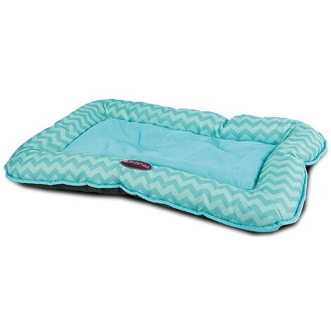 Colchoneta para gatos y perros Impermeable Oxford, estampado zigzag, tela impermeable 100%, base antideslizante, colores y medidas a elegir