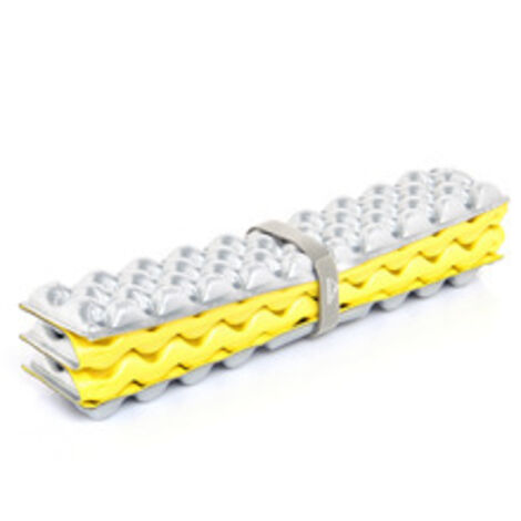 Colchoneta plegable ultraligera de espuma IXPE para mochilerismo: abrigada y seca, impermeable y aislante. Equipo esencial para acampar y aventuras al aire libre.