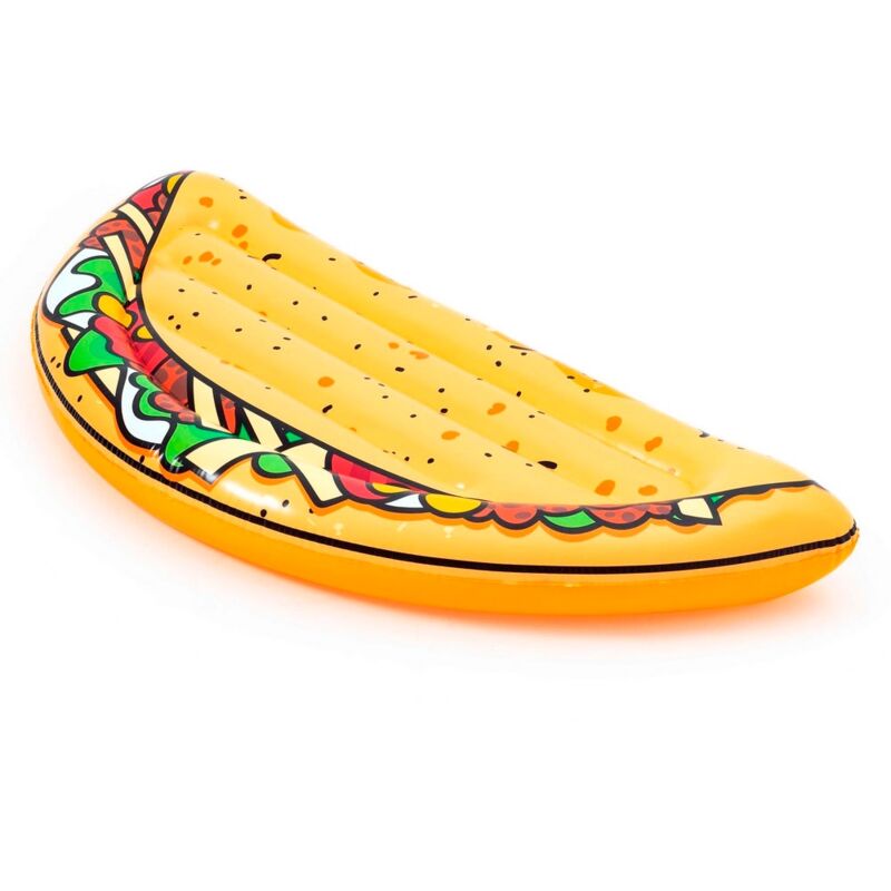 

Colchoneta taco mexicano mostaza de PVC de 171x89 cm