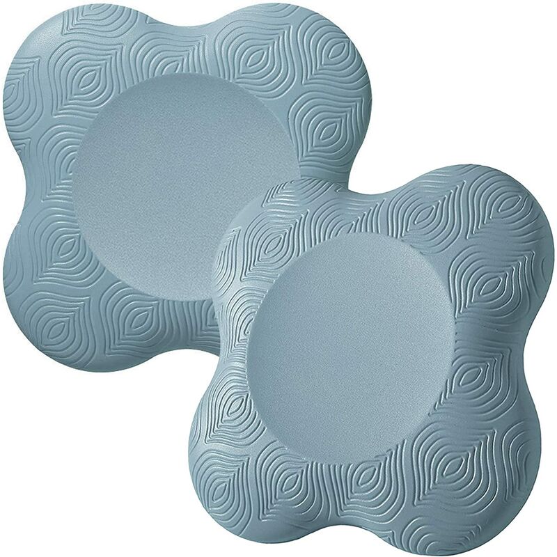 

Colchonetas de fitness para articulaciones, cojines de yoga antideslizantes para proteger las rodillas, coderas para sostener la tabla （Mist Blue）