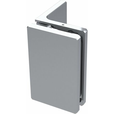 Colcom Winkelverbinder 90 Grad Glas Wand TK 45kg, Messing verchromt poliert