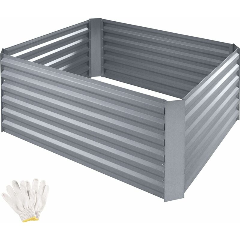 Tectake - Raised Bed Salvia - galvanised steel, weather-resistant, 600 l capacity, 120 x 90 x 57 cm