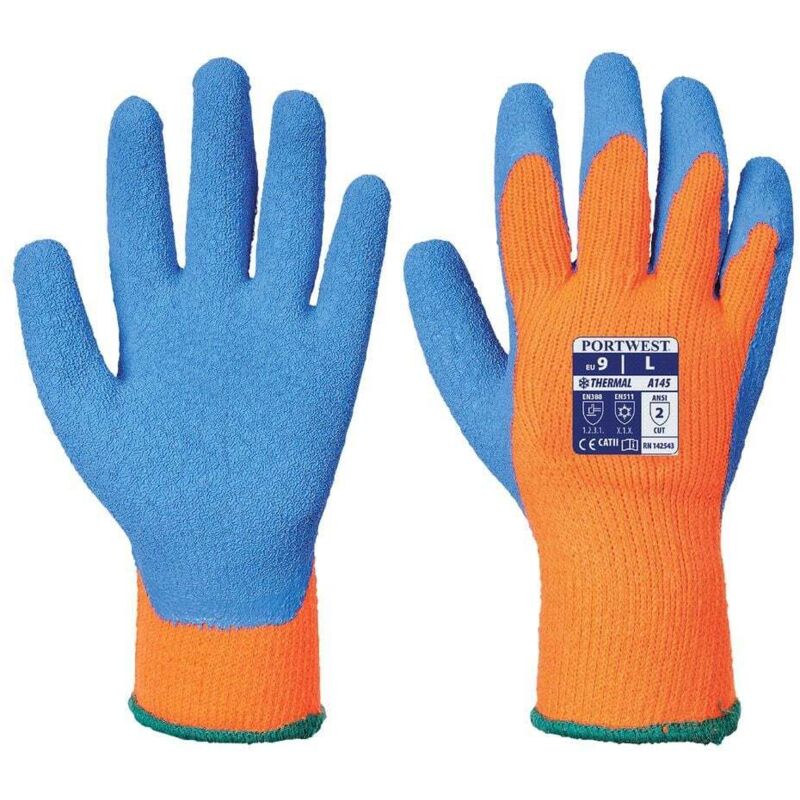 Guanti Portwest Cold Grip Arancione / Blu 9