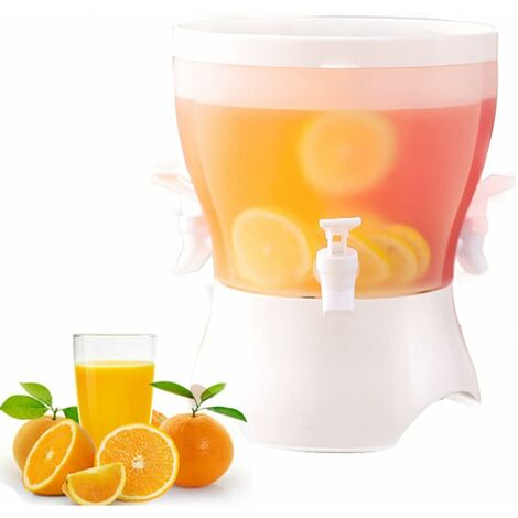 0.9 Gallon Drink Dispenser For Fridge,Beverage Dispenser With Stand And  Spigot,Large Capacity Cold Water Pitcher,Fruit Drink Dispenser Beverage