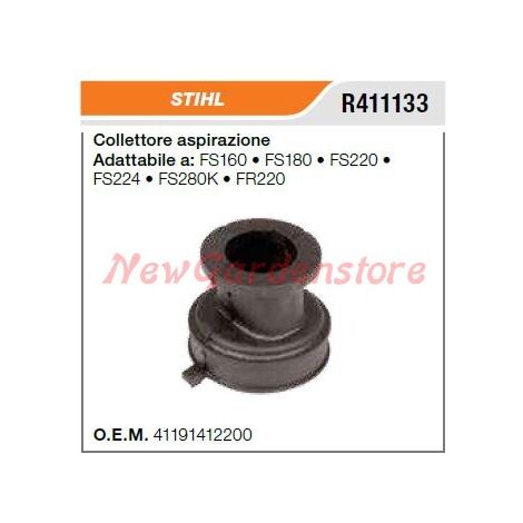Colector de admisión desbrozadora STIHL FS160 180 220 224 280K R411133