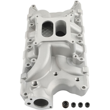 Colector de admisión doble plano para Ford Small Block 289 302 aluminio 4.12"