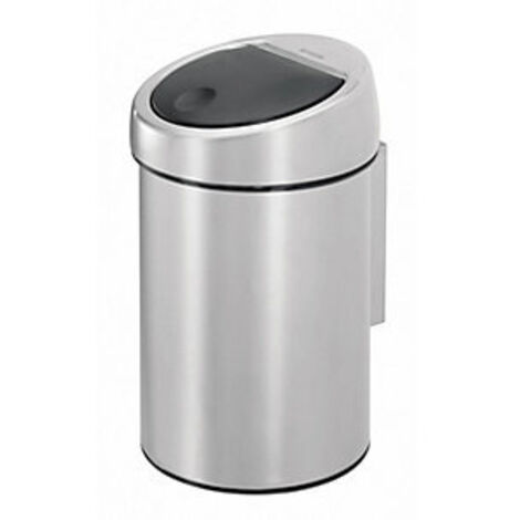 Colector de residuos mural  acero inoxidable  capacidad 3 l  H