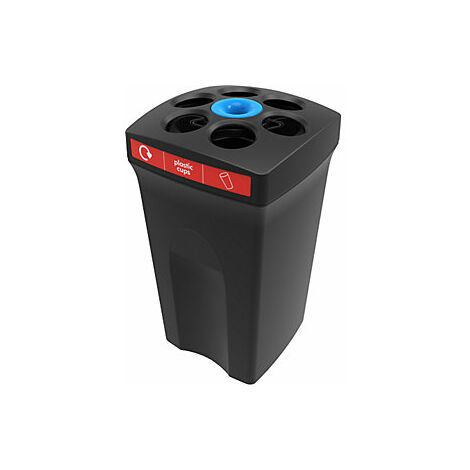 Colector de vasos EnviroCup  capacidad 100 l  con marca roja