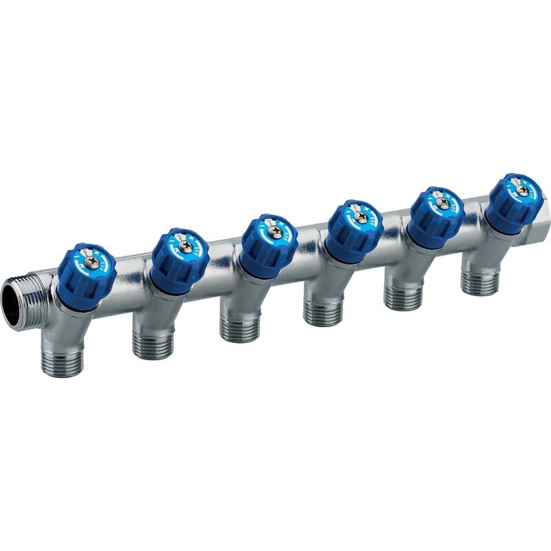 

Distribuidor Grifería integrada azul MH20x27 - salidas macho 15x21- 6 salidas NOYON & THIEBAULT