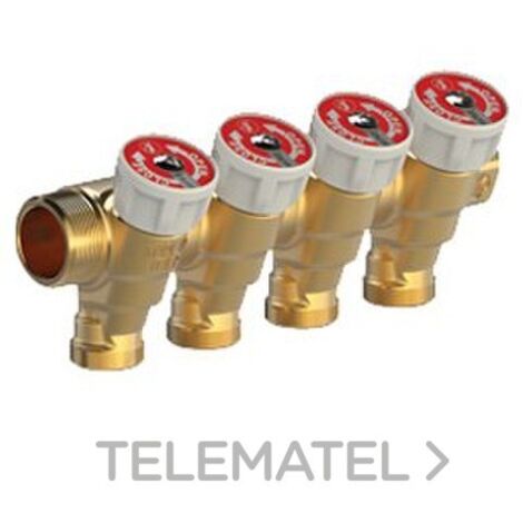 Colector modular Giacomini con grifos 3/4x16/2 R585CY022