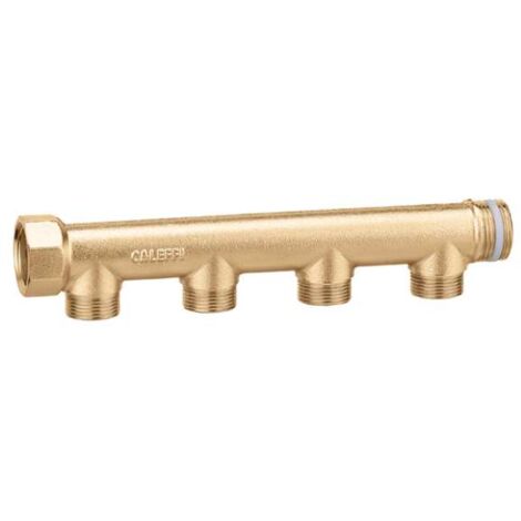 Colector modular simple, con válvulas de cierre - Caleffi