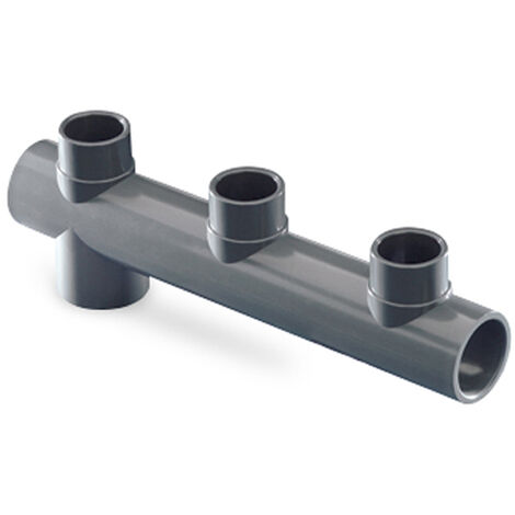 COLECTOR PVC 3 VIAS B/LTRAL Ø 50 notub
