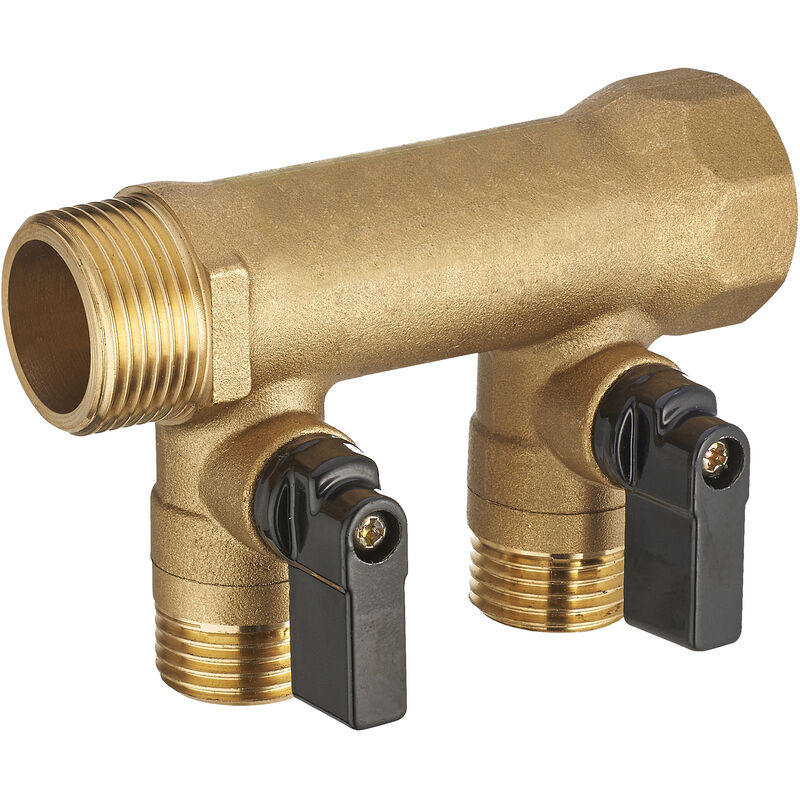 

Distribuidor con VÁLVULA MH G3/4' - 2 salidas M G1/2'