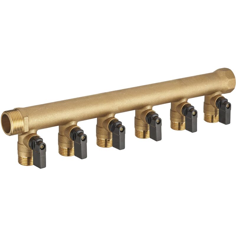 

Distribuidor con VÁLVULA MH G3/4' - 6 salidas M G1/2'