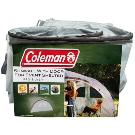 Coleman Seitenwand mit Tür für Event Shelter Pro L, Seitenteil, silber, mit 2 klaren Fenstern