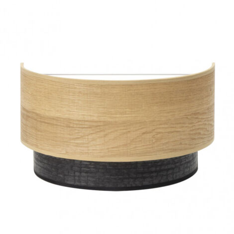 Colet Lampe murale en bois noir/clair 1xE27 FABRILAMP