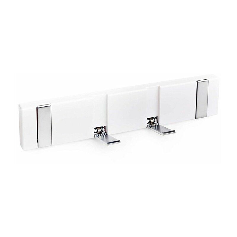 

REI - Colgador abatible plástico ABS 4 ganchos Color BLANCO