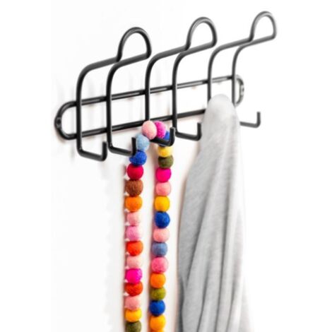 Colgador acero 3 ganchos triples blanco mate 3719-2 inofix