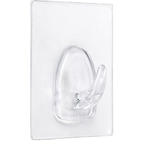 COLGADOR ADHERENTE REUTILIZABLE 60x47mm TRANSPARENTE (BLISTER) INOFIX