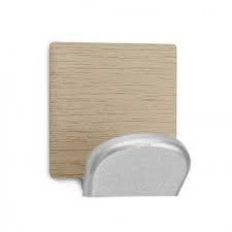 COLGADOR ADHESIVO 1 GANCHO ACERO INOXIDABLE