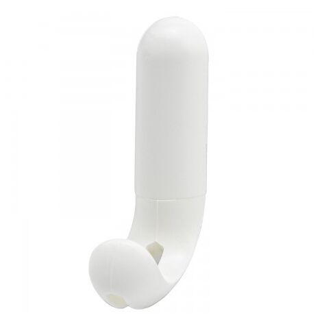 Colgador adhesivo / atornillable blanco