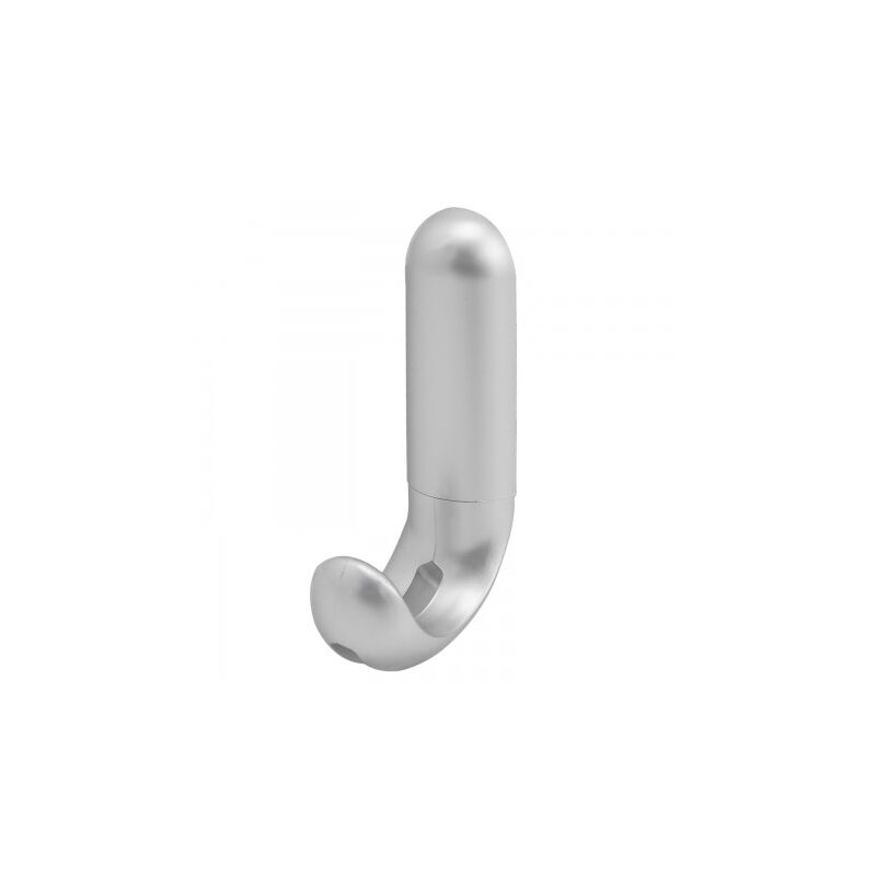 

Colgador adhesivo / atornillable plateado mate