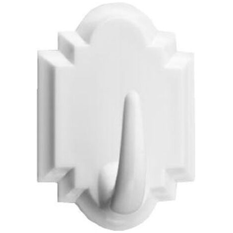 Colgador adhesivo blanco