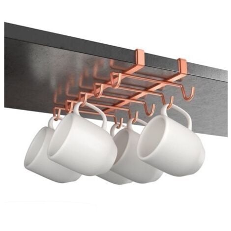 Colgador Cocina Tazas 14X28X6Cm In. My Mug Copper Metaltex