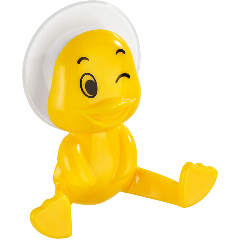 

Colgadores perchas colgar ropa perchos ropero con ventosa pato amarillo - Wenko