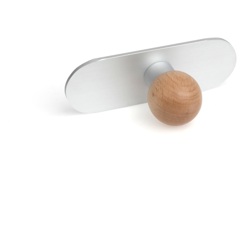 

REI - Colgador de Pared | Estilo Decorativo | Fabricado en Aluminio - Haya | Acabado en Haya Laca Transparente | Gran Capacidad de Carga | Medidas