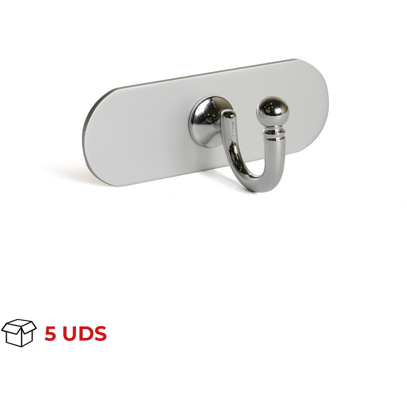 

REI - Colgador de Pared | Estilo Decorativo | Fabricado en Aluminio - Zamak | Acabado en Cromo Brillo | Gran Capacidad de Carga | Medidas 220*150*105