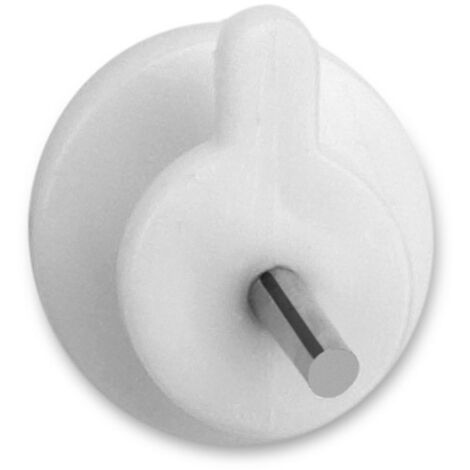 Colgador De Pared Plástico ClavoAceroTemplado 10x10x16mm Blanco Inofix