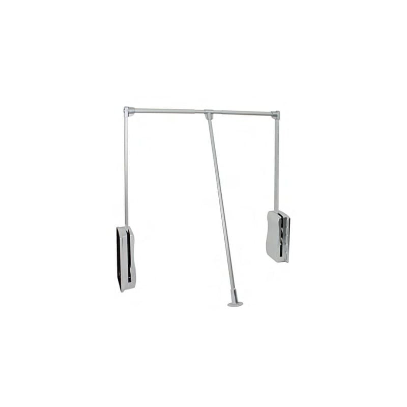 

Colgador Doble Aluminio Economico 600/830 - Cromo Mate