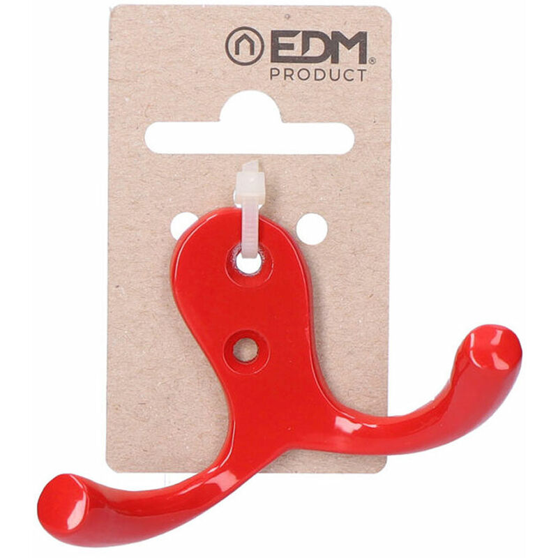 

Colgador doble aluminio rojo - EDM