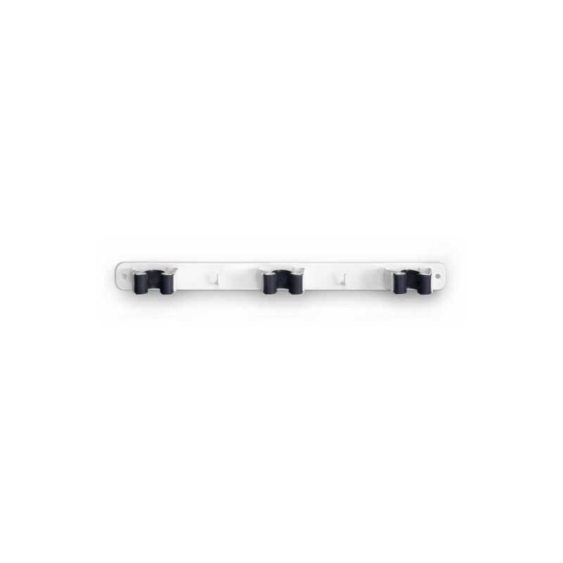 

Colgador Escoba 32X370X46Mm Adhesivo Triple Abrazadera Antideslizante Acero Blanco 3034-2+ In