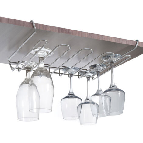 Colgador estante para copas my-crystal 38x26x7cm metaltex