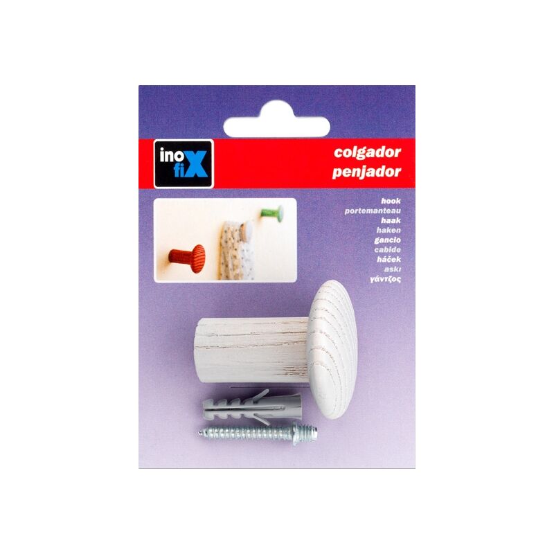 

Colgador fresno individual con textura Inofix Blanco 3731