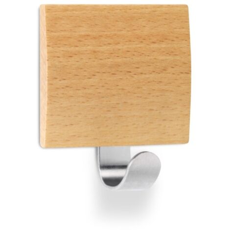 Colgador hog 51x45x24mm adh inox/madera haya 2320-8+ inofix