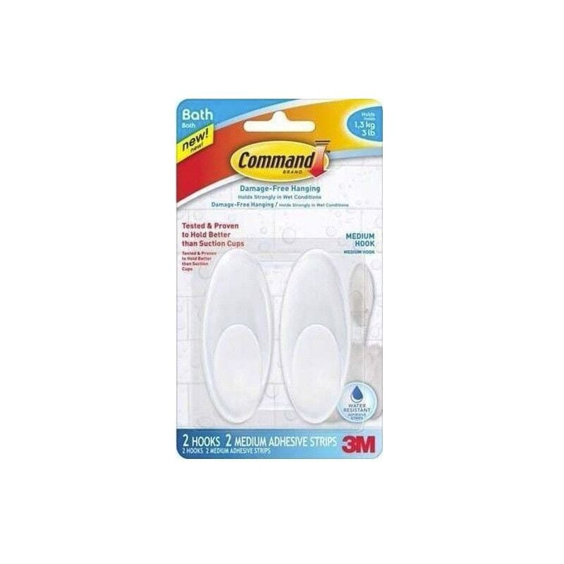 

Colgador Hogar Adhesivo ReutilizaBlancoe Plastico Blanco 3M - Command