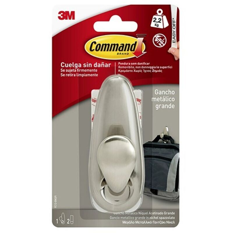 Percha metalica grande niquel