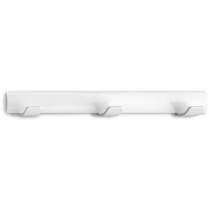 

Colgador hogar tornillos 3 ganchos 50x384x46mm plastico blanco 3093-2- - Inofix