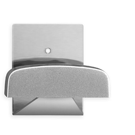 Colgador Individual Acero Inoxidable 52x40x35mm Cromado Mate Adhesivo Inofix